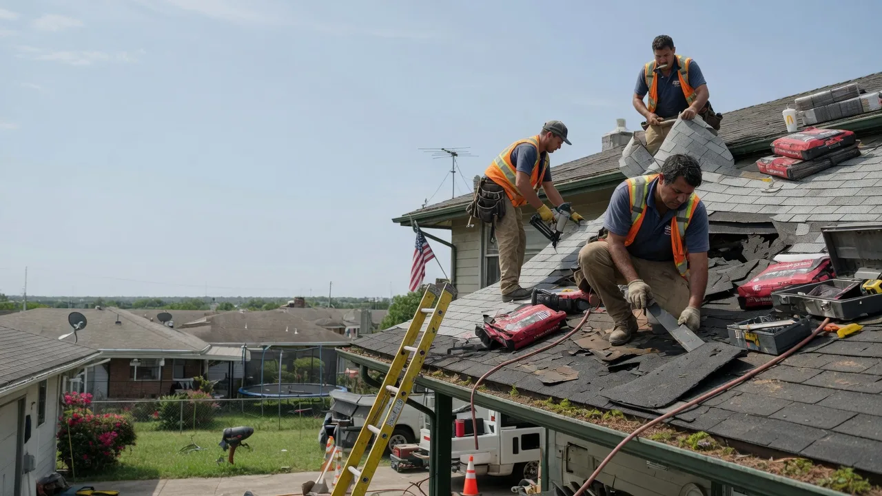 Roof Repair in Mcloud, OK near me